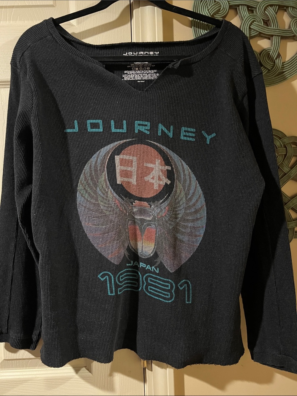 Journey Thermal Concert Shirt- 1981 Japan Design XL